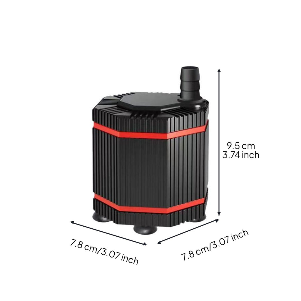 Quiet pump for tanks, hydroponics