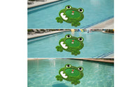 Central Cup Hole Frog Putting Mat Raised Eyes Floating Golf Putting Mat Target Marker Floating Golf Green Artificial Grass