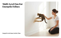 Wall Mounted Cat Steps Solid Wood Construction Wooden Cat Climbing Steps