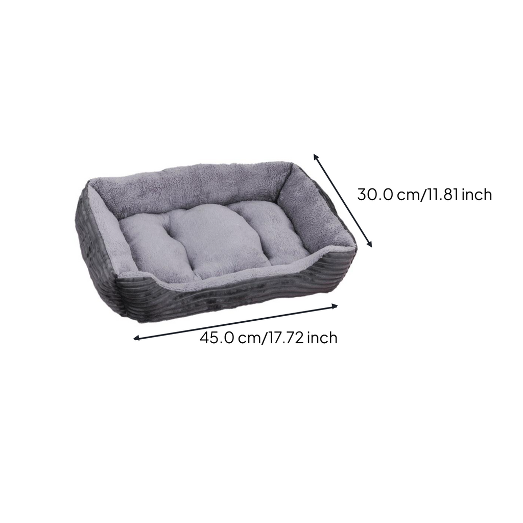 Calming Pet Bed, Soft, Easy-Clean, All-Season