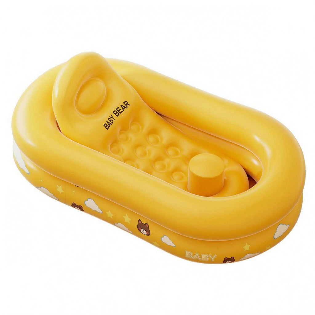 Inflatable Baby Bathtub Printed Inflatable Baby Tub Travel Friendly for Babies