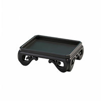 Ornamental Pedestal Tray Carved Legs Decorative Tray Stand Cutout Design