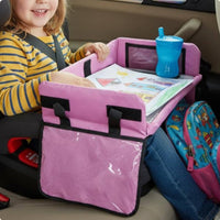 Portable Sketch Surface Tray Transparent Tablet Holder Young Child Travel Lap Table Multi-Functional Kids Tray for Young Children, Road Trips