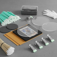 320 Pieces Card Restoration Kit LED Magnifier Collector Card Maintenance Kit