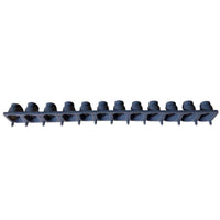 12 Key Connection Strip Single Row 12 Note Rubber Strip Oval Openings