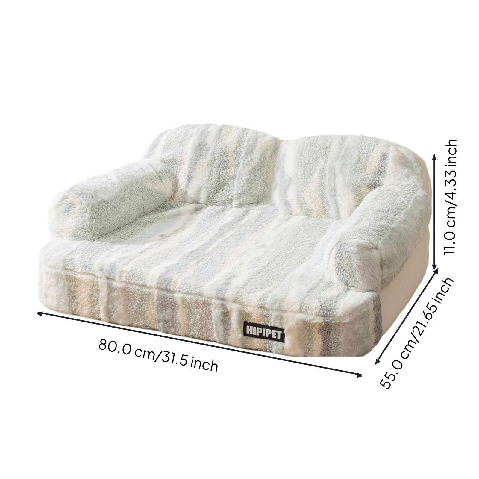 Orthopedic dog bed with removable cover