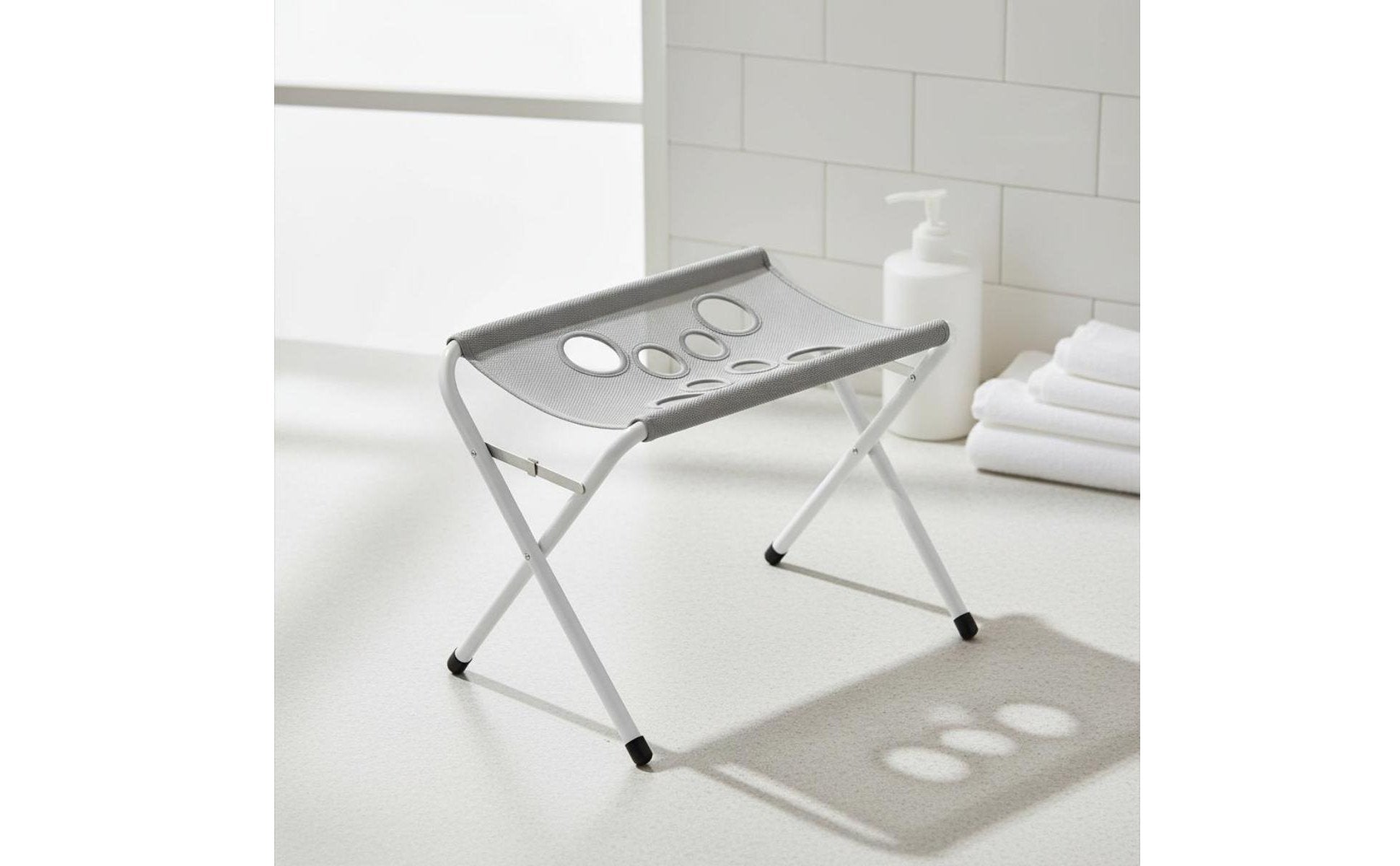 Feline Dog Bathing Rack Foldable Pet Wash Stand Hands-Hands-Free for Bathroom