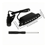 Snap-on Soundhole Pickup Rectangular Snap-on Guitar Pickup Wired