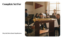 Loud Clear Tone School Band Bugle Easy to Play Bugle Trumpet Bright and Powerful Sound Alarm Trumpet Lightweight for Beginners, Musicians, Performances, Ceremonies, Music Practice, Festivals