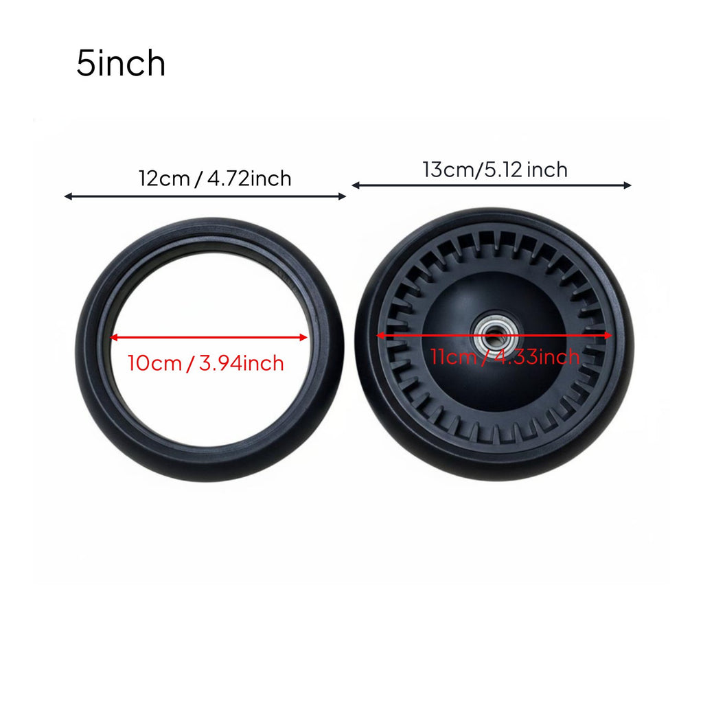 Pram Wheel Rubber Tire Universal Fit Baby Carriage Wheel Tire