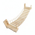 Wooden Cat Bridge with Rope Solid Wood for Pet Owners