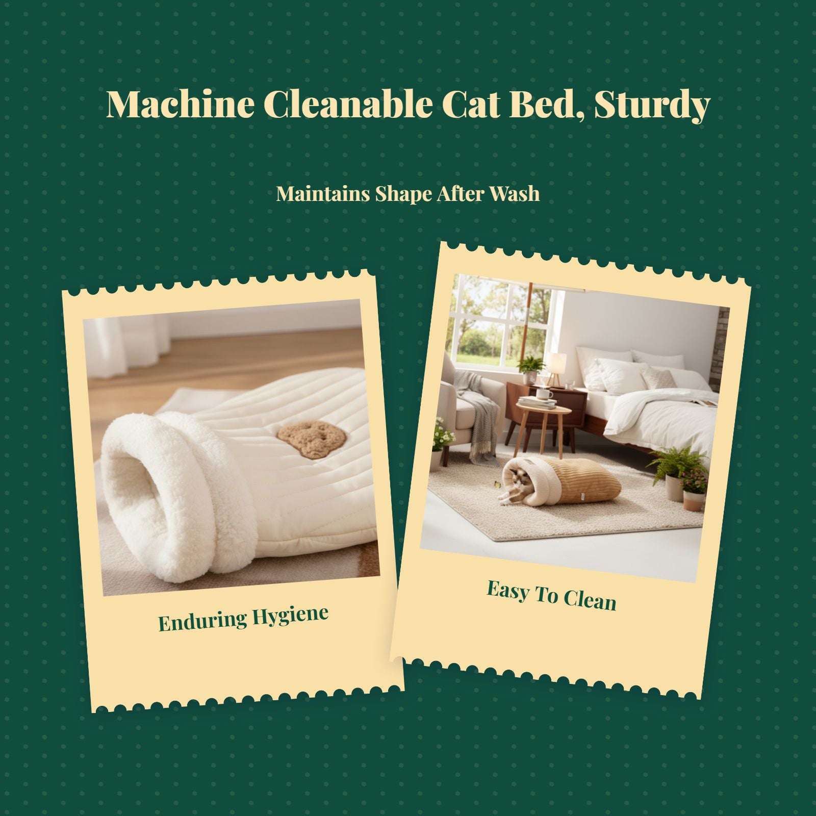Washable cat bed