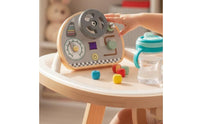 Wooden Steering Wheel Toy Educational Inspired Car Dashboard Busy Board