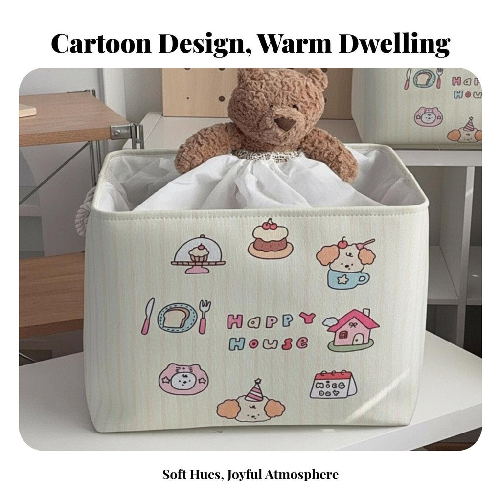Creature Pattern textile Hamper Foldable Creaturetheir belongingsed textile Basket for kid's Room