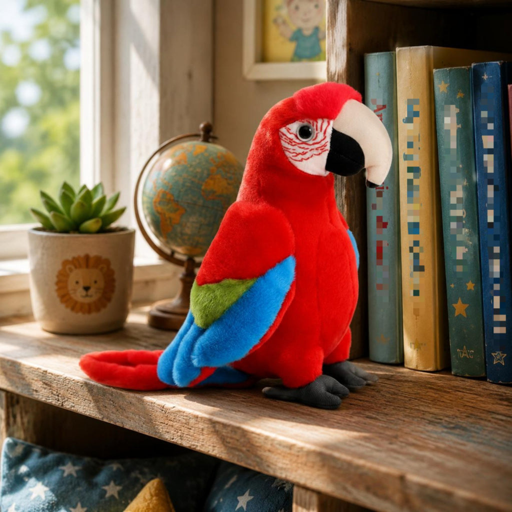 Parrot Stuffed Creature Cute Realistic Bird Stuffed Toy Soft
