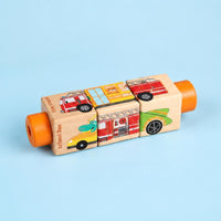 Rotating Picture Brainteaser Compact Rotating Block Brainteaser Early Learning