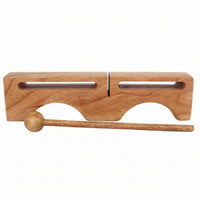 Wood Percussion Block Included Mallet Wooden Slit Drum Long-Lasting