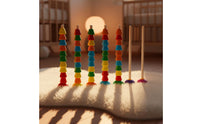 Counting Peg Board Toy Wood Child-Led Counting Board Screenunrestricted Play