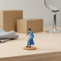 1:64 Scale Pianist Figure High Intricacy Miniature Female Playing Piano