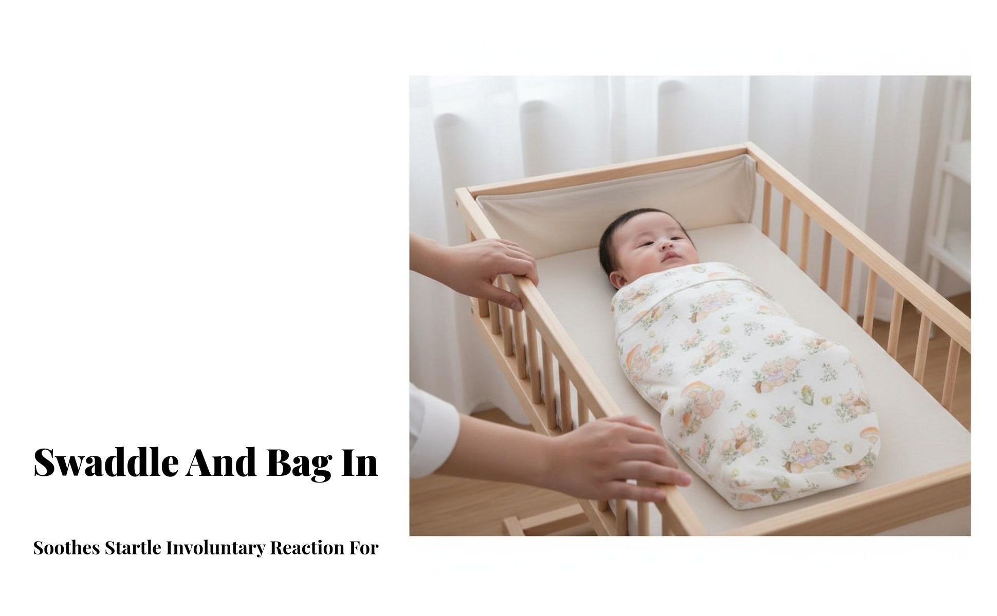 Hooded Anti-Startle Wrap fastener Closure adaptableal Swaddle pouch for givergivers