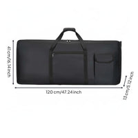 Padded Electronic Keyboard Bag Waterproof Portable Keyboard Gig Bag Multiple Pockets Musical Instrument Accessory for Artists, Students, Travel