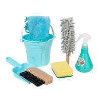 Pretend Cleaning Toy Child-Friendly Colors Toy Broom Set Cloth-likeLike Heads