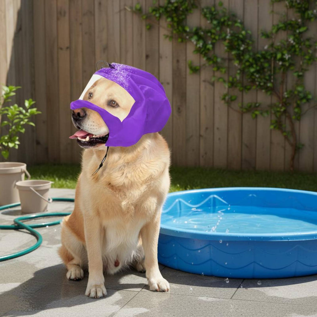 Waterproof Dog Aural Cover Easy to Use Pet Shower Cap Comfortable for Bath Time