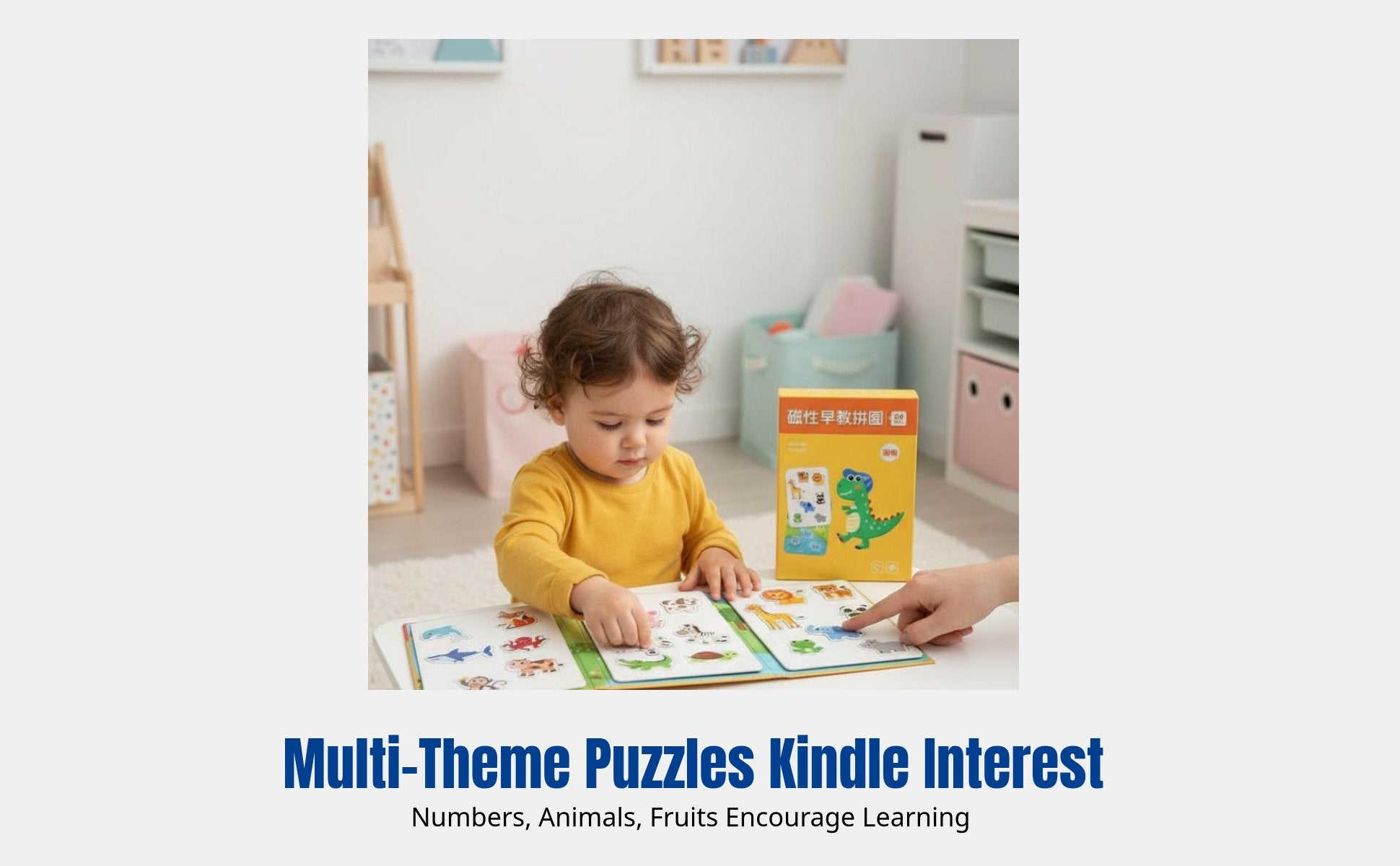 Mind Game Early Learning Toy for Children Numbers Animals Fruits Transportation Colorful Cartoon Paper