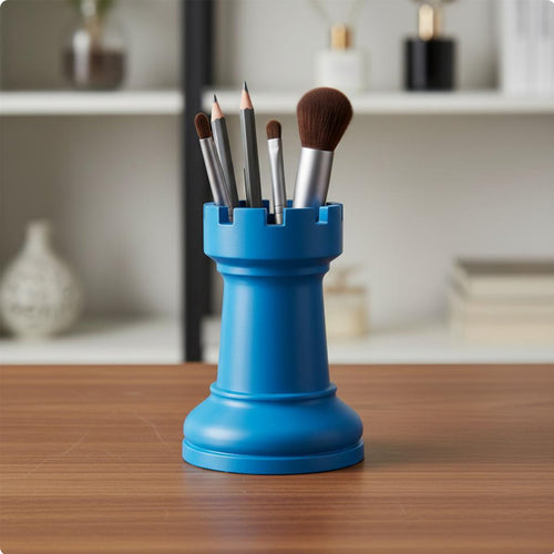 Chess Piece Pen Holder Creative Design Castle Chess Piece Vase Minimalist Design
