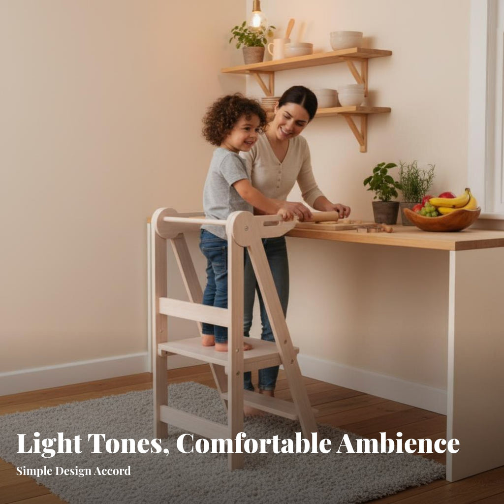 transformable Learning Stool Montessori Inspired for Bathroom, Playroom, Toddlers