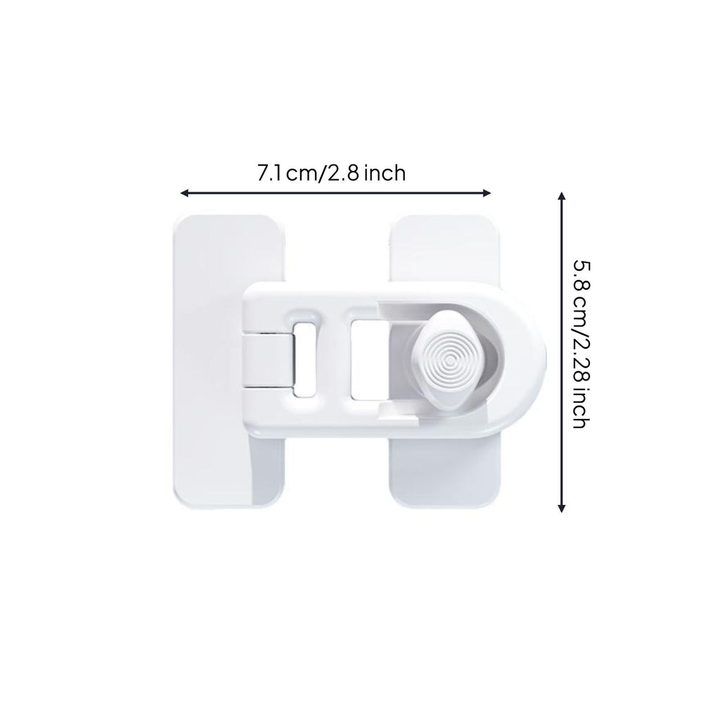 Toddler Protection Lock, No-Drill Cabinet Latch, Infant protective Drawer Lock, sticky, Multi-Purpose, Easy to Install