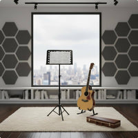 Adjustable Sheet Music Stand Perforated Desk Foldable Music Stand Musical Instrument Accessory for Artists, Beginners, Practice, Performance, Studio