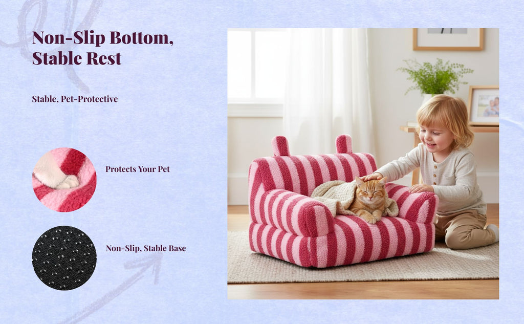 Cat Bed, All-Season, Thick, Removable, Washable, Indoor Sofa