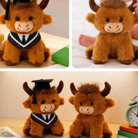 Highland Cow Stuffed Animal Full Filling Soft Toy for Students