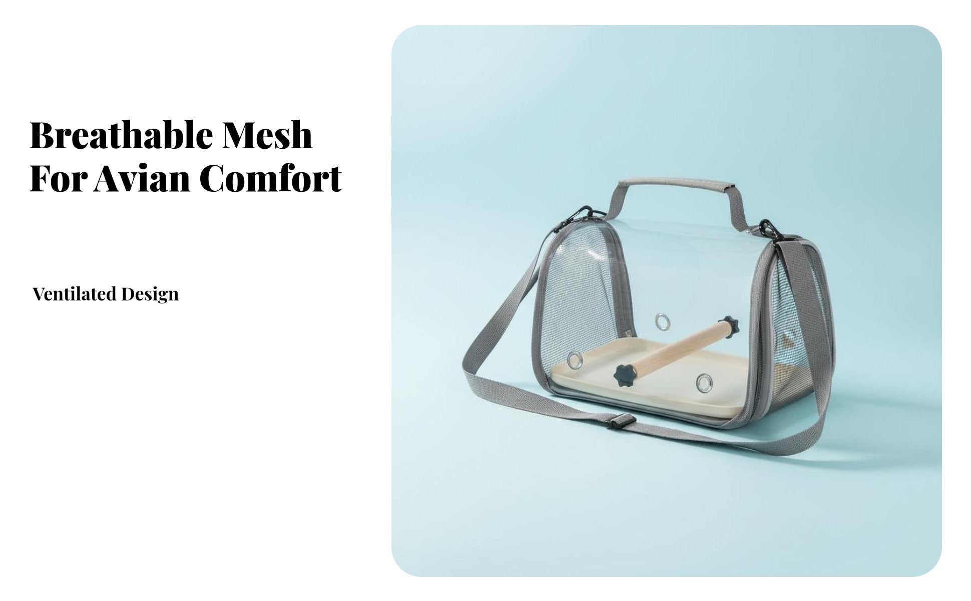 Clear viewing panel avian Satchel Portable Astronaut Pet Backpack Breathable Design