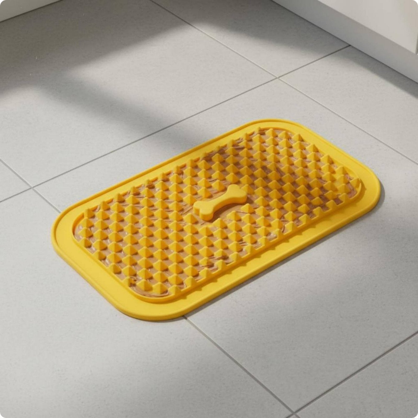 Silicone Slow Feeder Mat Spill-Resistant Dog Licking Surface Easy to Clean for Dogs