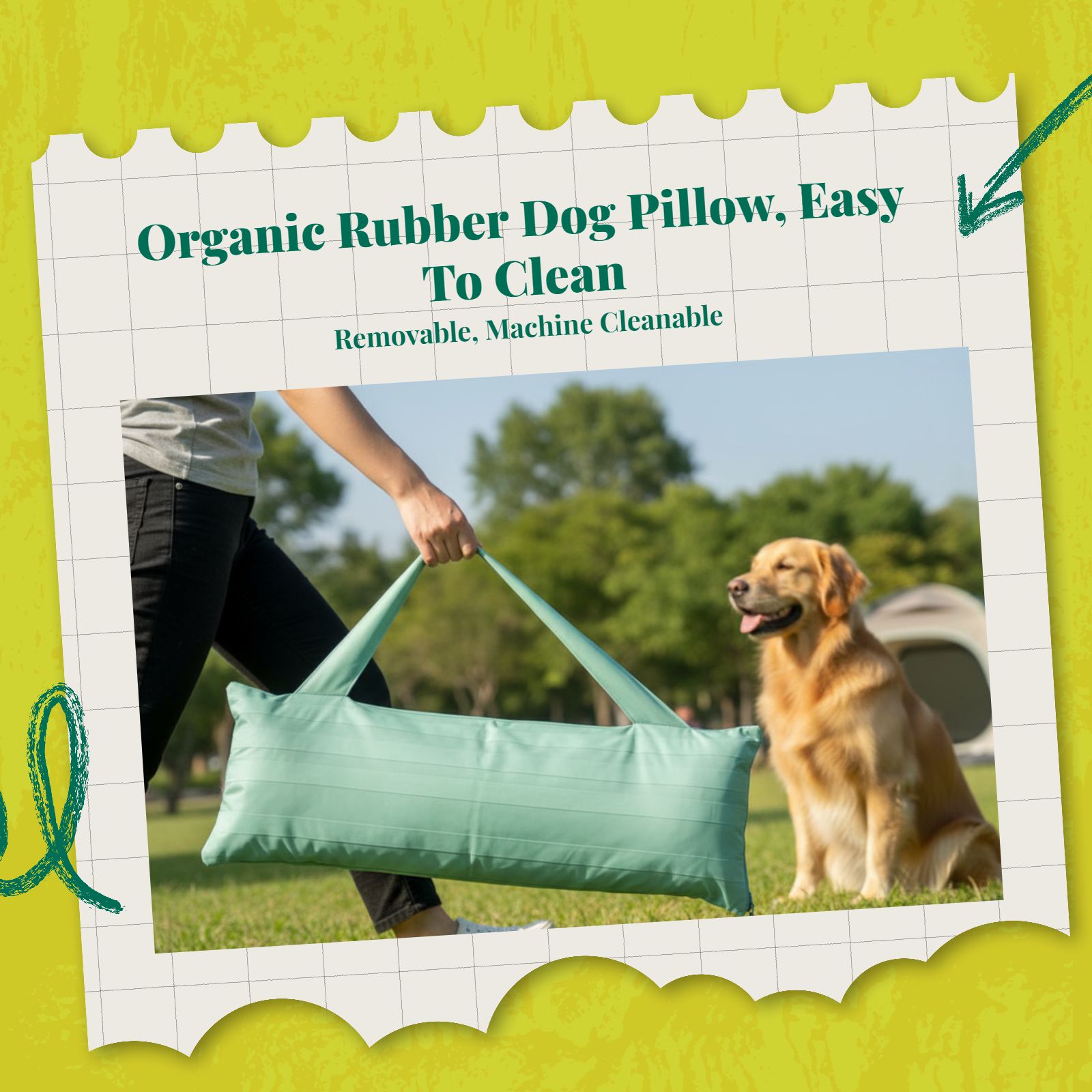 Waterproof Calming Dog Neck Pillow, Removable, Easy Clean