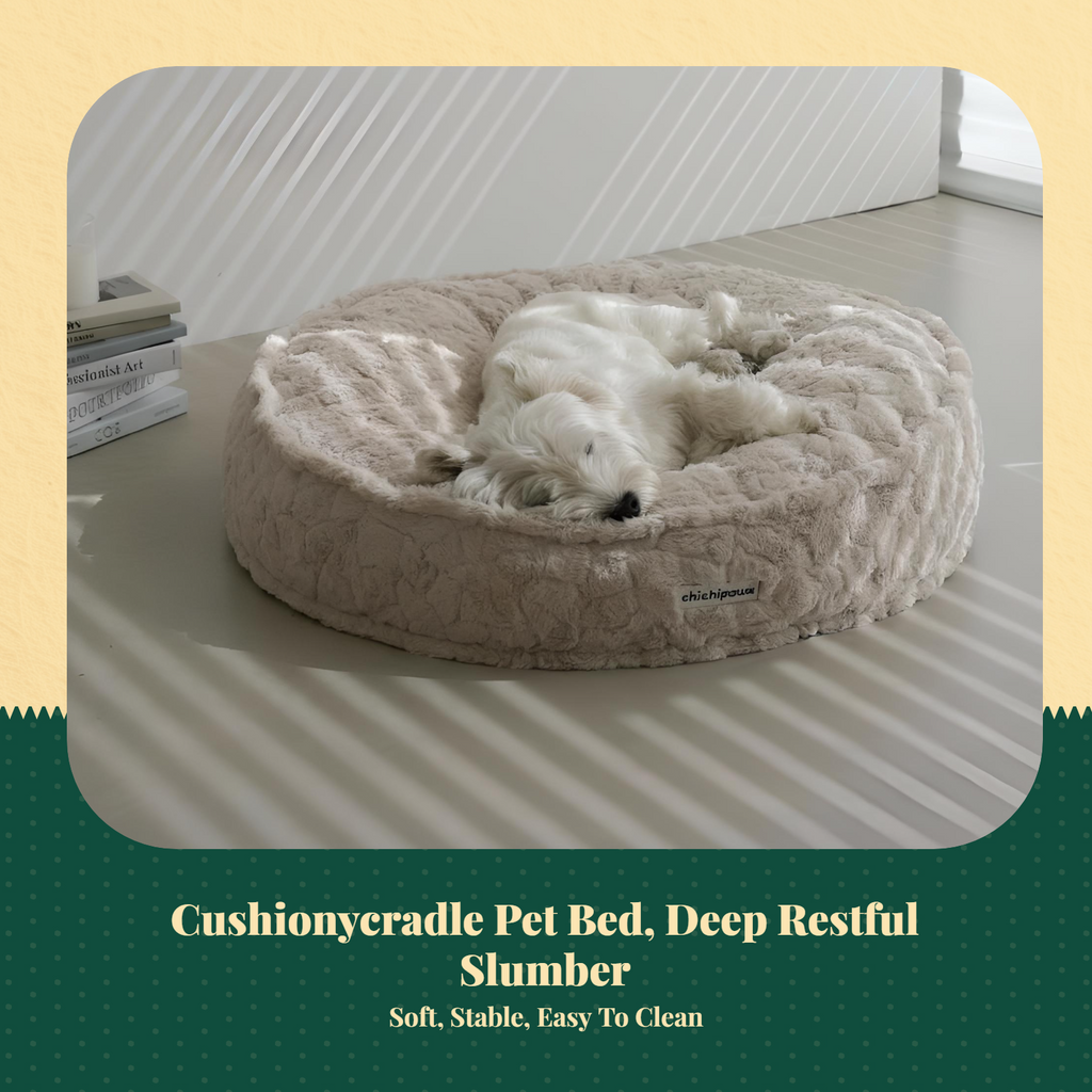 Ultra-Soft Plush Dog Bed Calming, Non-Slip, Easy to Clean