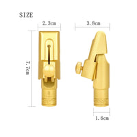 Gold Plated Brass Saxophone Mouthpiece Clear Tone B and B Soprano Saxophone