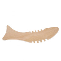 Fishbone Seesaw Board Indoor Outdoor Use Wooden Ball Balance Toy Bent Design