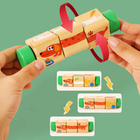 Rotating Block Early Learning Young Child Picture Matching Toy