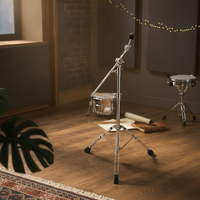 Extendable Cymbal Stand Universal Joint Adjustment Straight Cymbal Stand Heavy Duty Finish Musical Equipment for Stage