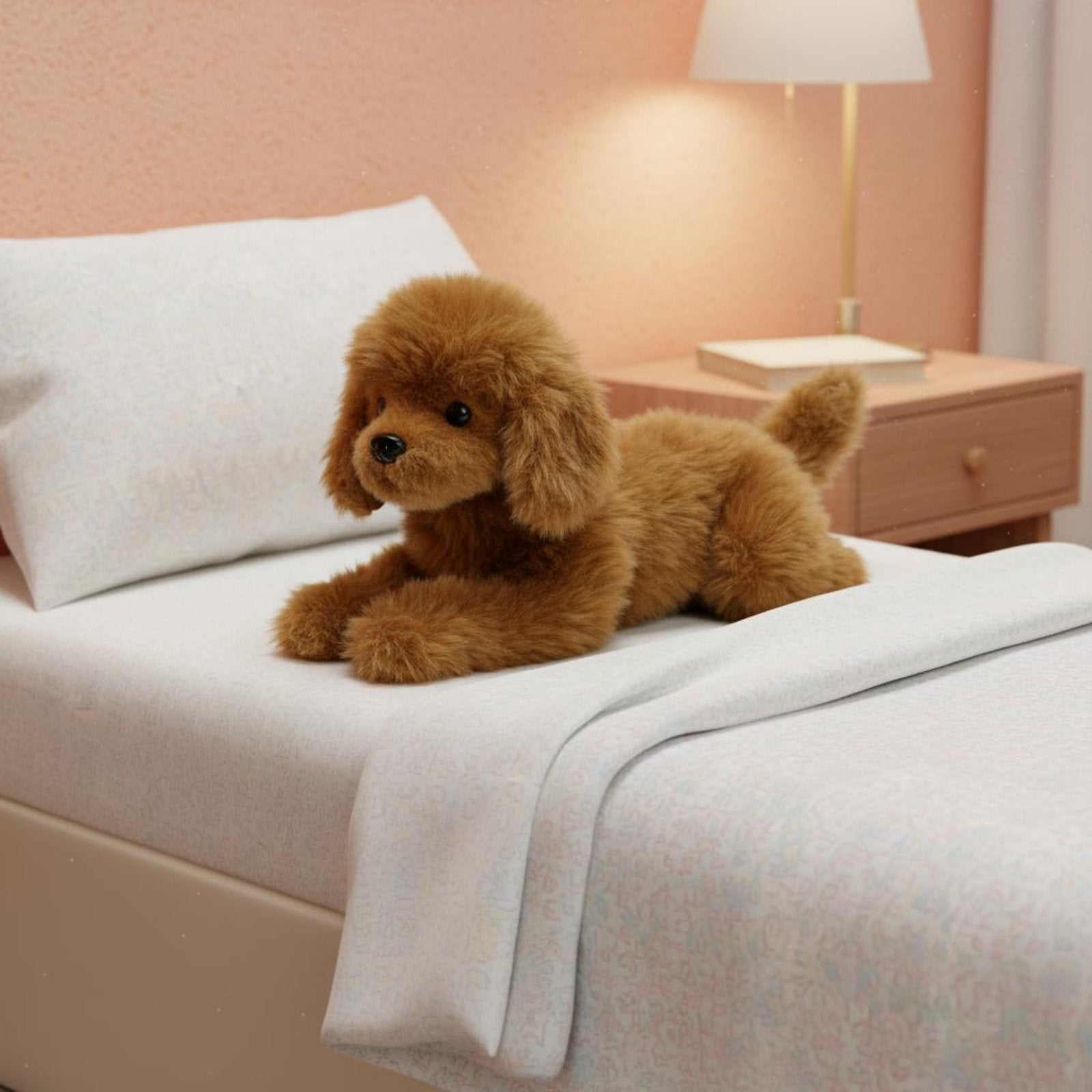 Teddy Dog Soft Toy Bedtime Companion Soft Toy Puppy Cuddly for Children