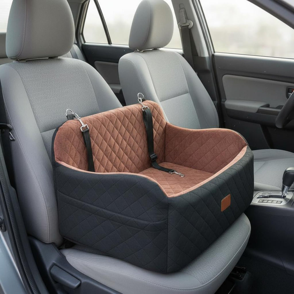 Dog Soft Textile Car Dog Bed Firm Sponge Travel Companion for Dogs