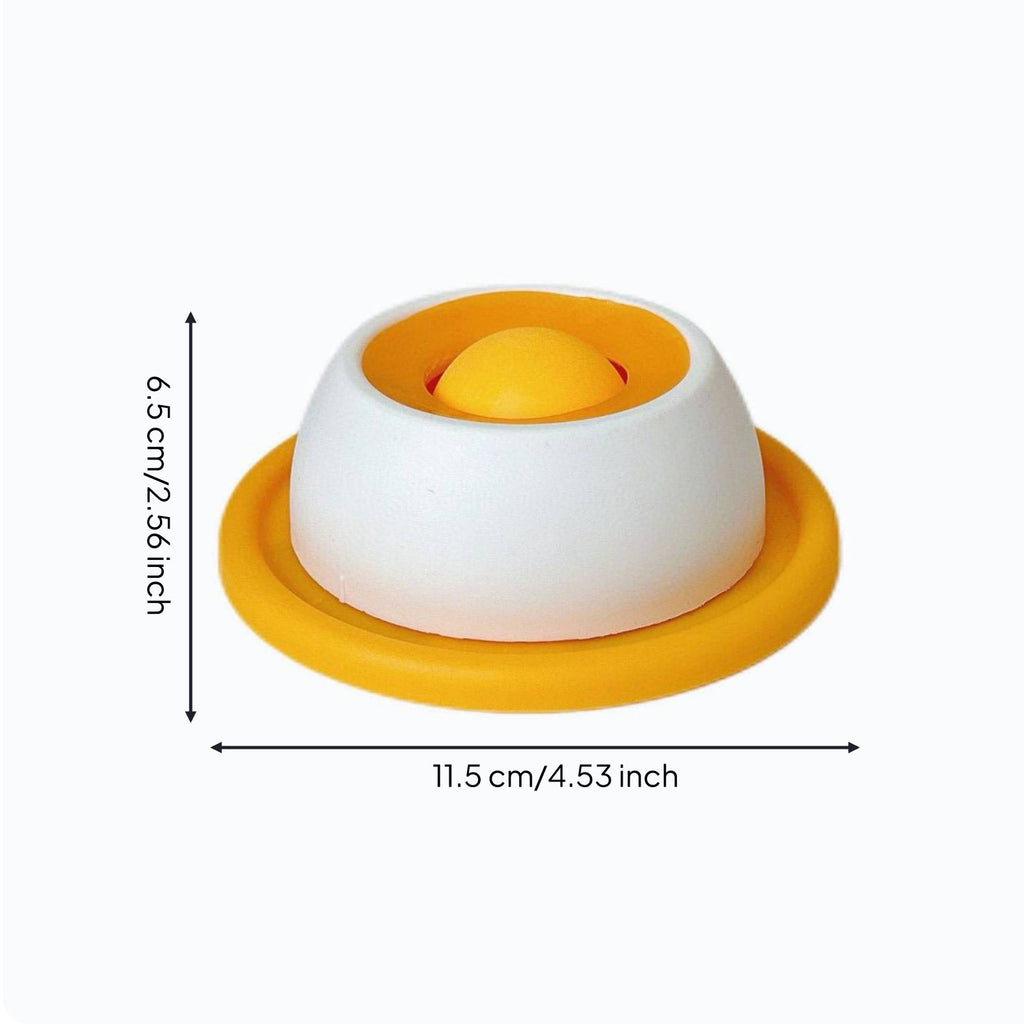 Licking Bowl Boredom Reliever Pet Slow Feeder Bowl Anti-Tip Design for Cats