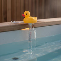 Floating Duck Thermometer Includes Tether String Cartoon Duck Bath Thermometer