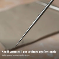Stainless Steel Sculpting Tools Rust-Resistant Metal Clay Modeling Tool