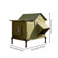 Foldable Pet House Detachable Waterproof Feline Shelter Winter-Proof for Patio