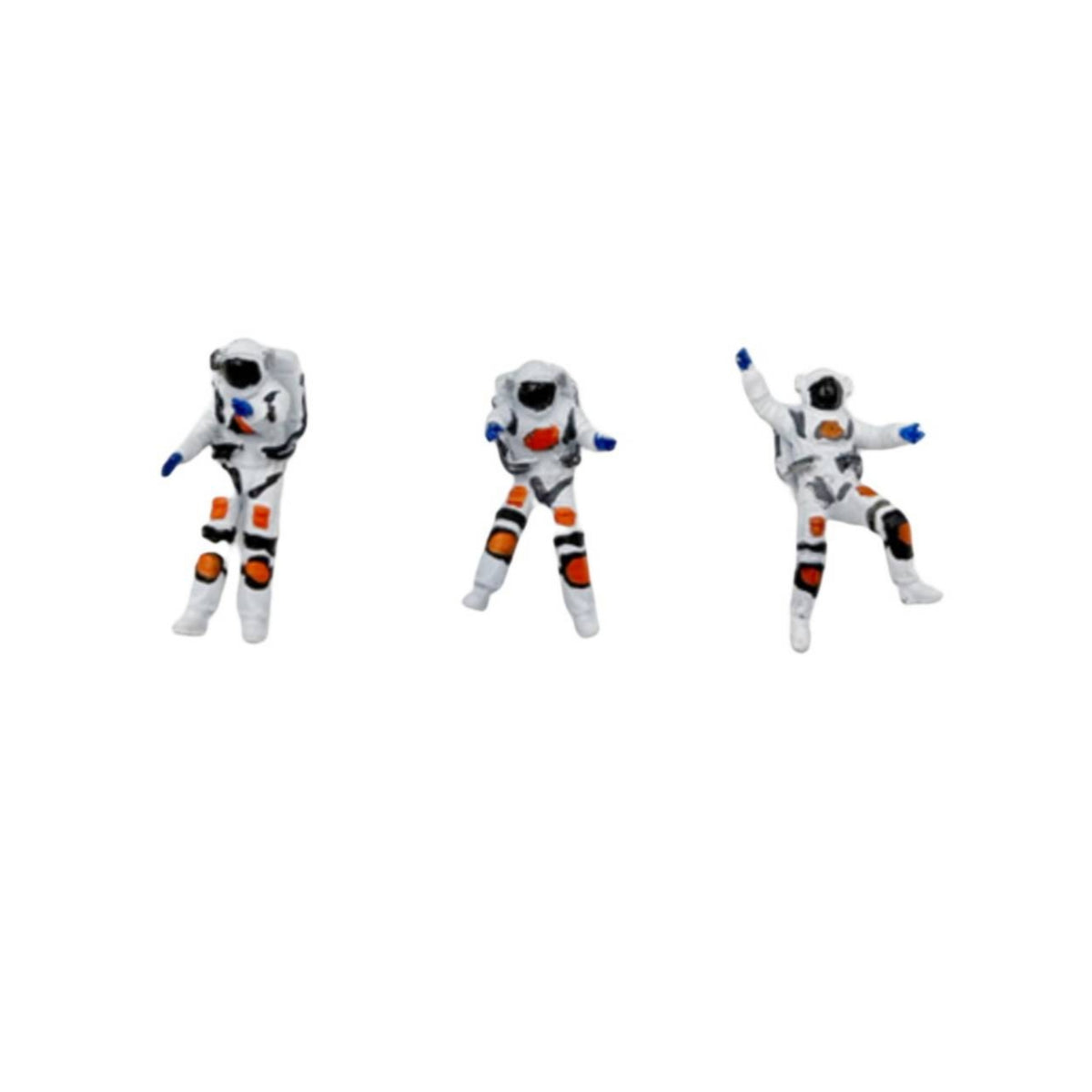 3 Pieces 1:64 Astronaut Figure Desktop Decor Display Item for Desk Decoration