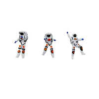 3 Pieces 1:64 Astronaut Figure Desktop Decor Display Item for Desk Decoration
